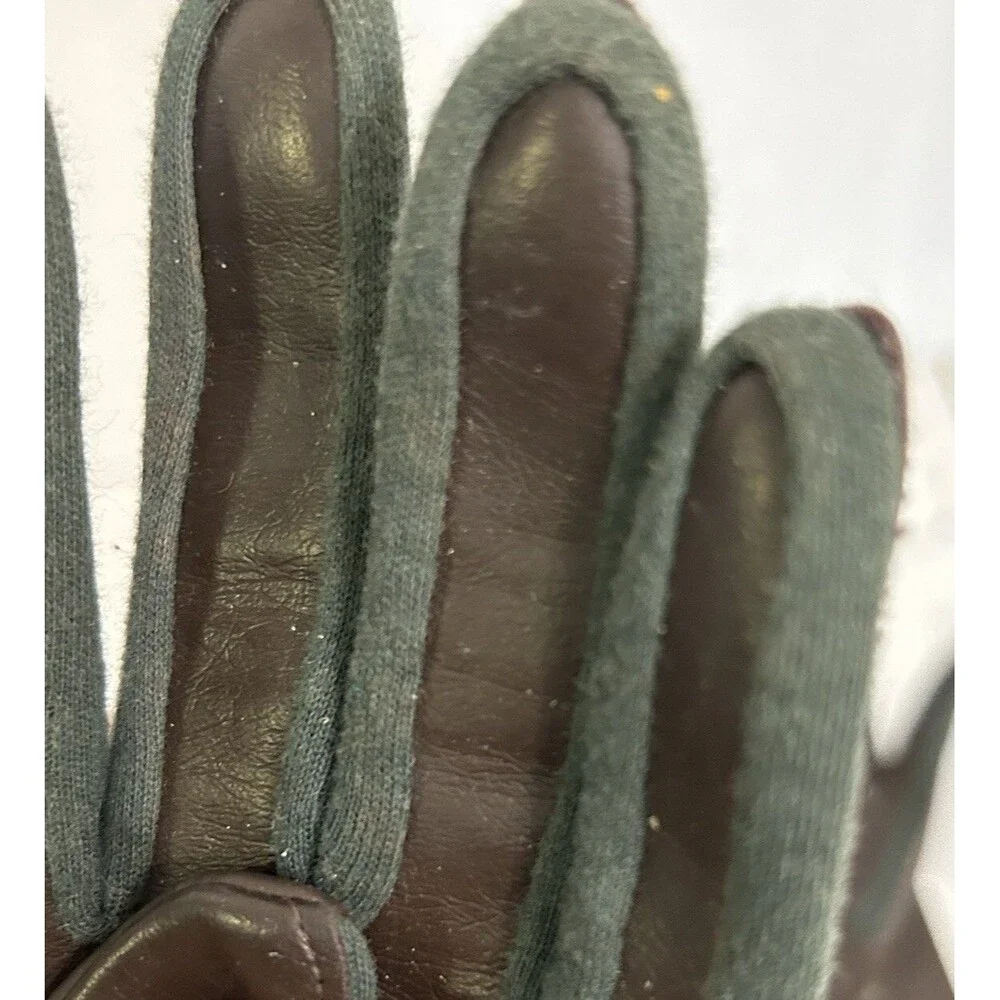 Vintage Opera Length Long Gloves  Party Plain  Evening Vinyl Gloves Brown Japan